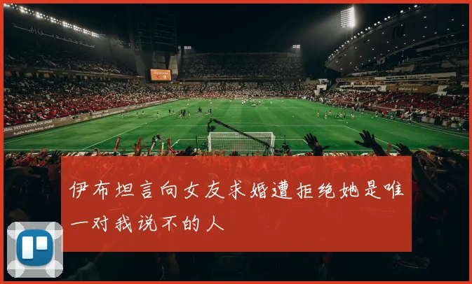 伊布坦言向女友求婚遭拒绝她是唯一对我说不的人